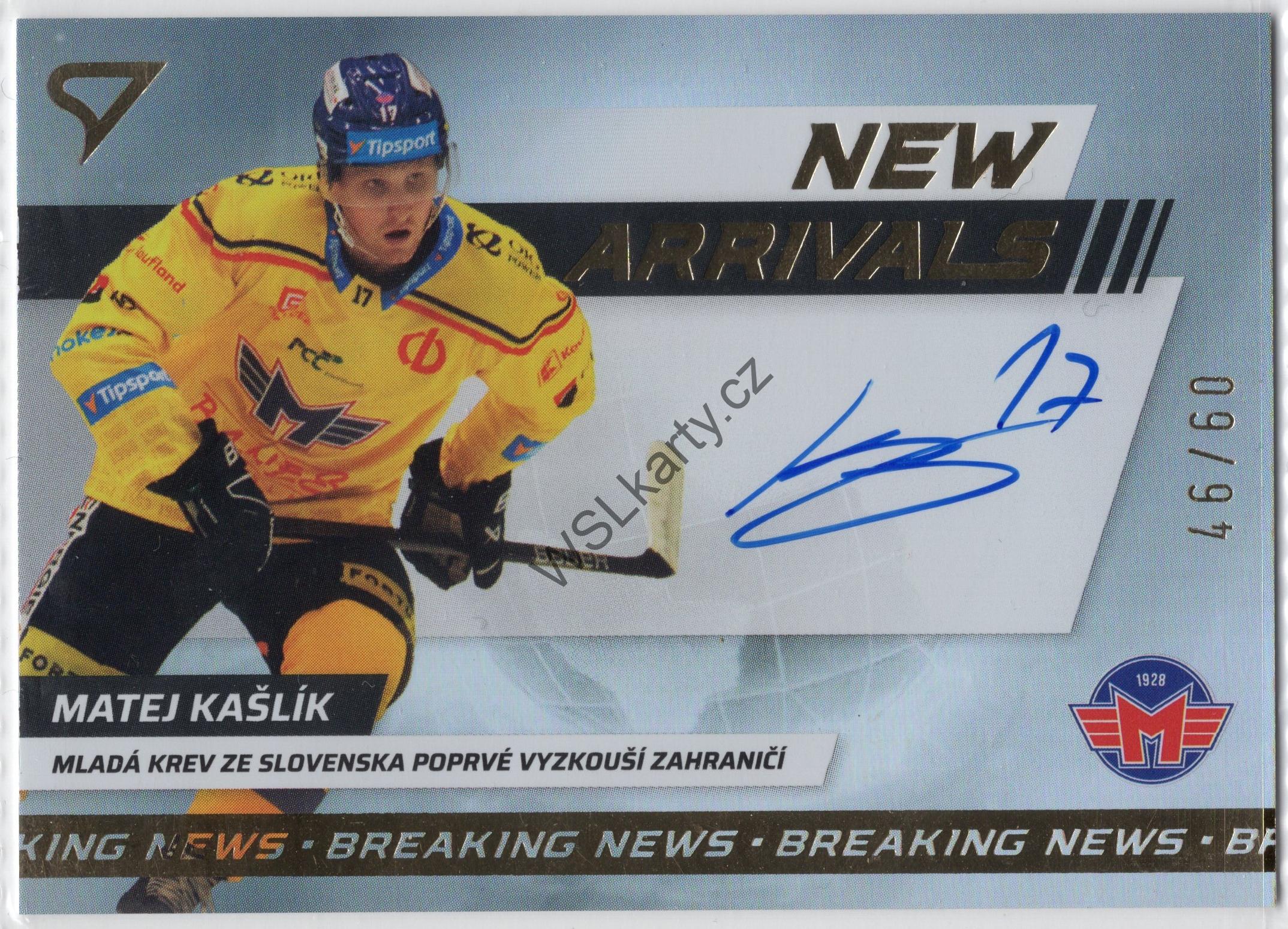 Matej KAŠLÍK - SportZoo 24-25 NEW ARRIVALS AUTO #NAS-MK (CBU)