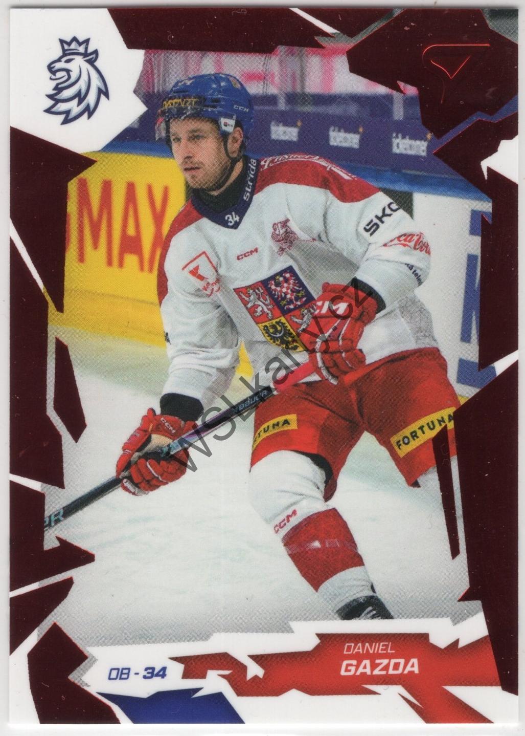 Daniel GAZDA - Hokejové Česko 2026 #8 RED (CZE)