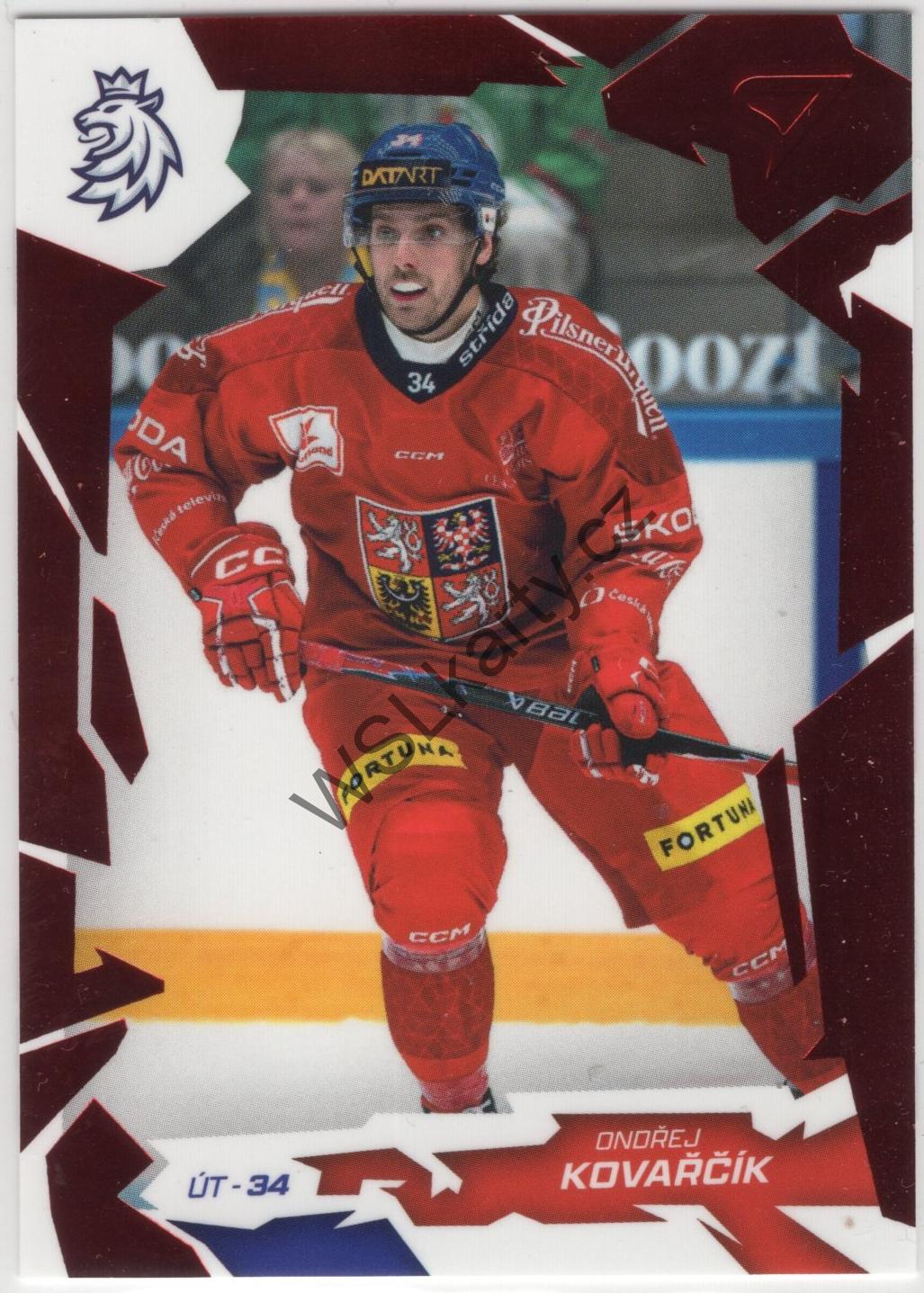 Ondřej KOVAŘČÍK - Hokejové Česko 2026 #38 RED (CZE)