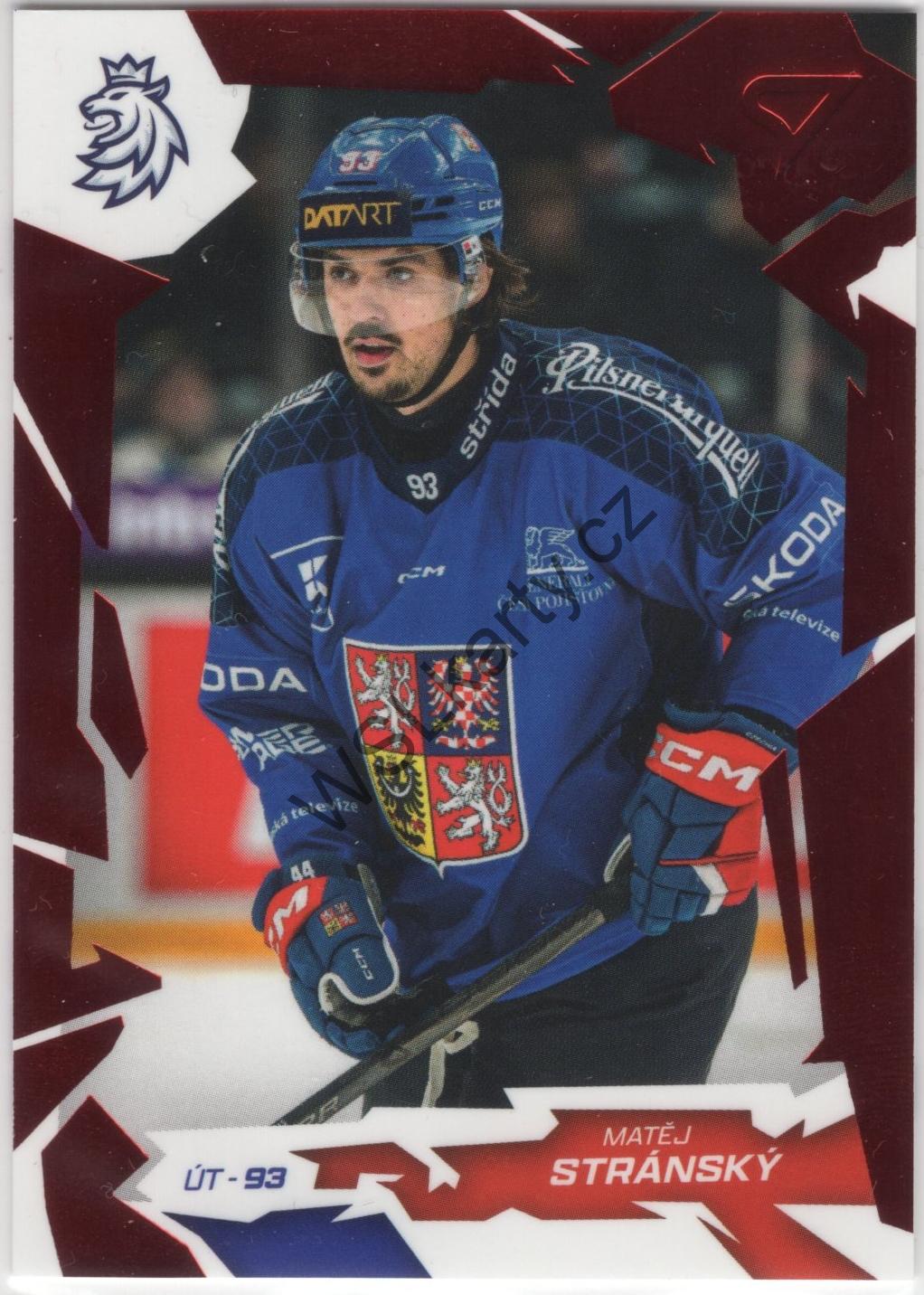 Matěj STRÁNSKÝ - Hokejové Česko 2026 #48 RED (CZE)