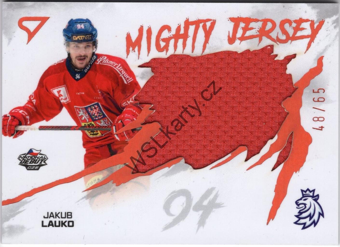 Jakub LAUKO - Hokejové Česko 2026 MIGHTY JERSEY #MJ-JL (CZE)