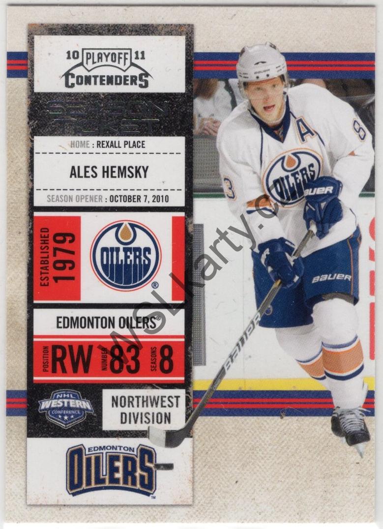 Aleš HEMSKÝ - Playoff Contenders 10-11 #28 (EDM)