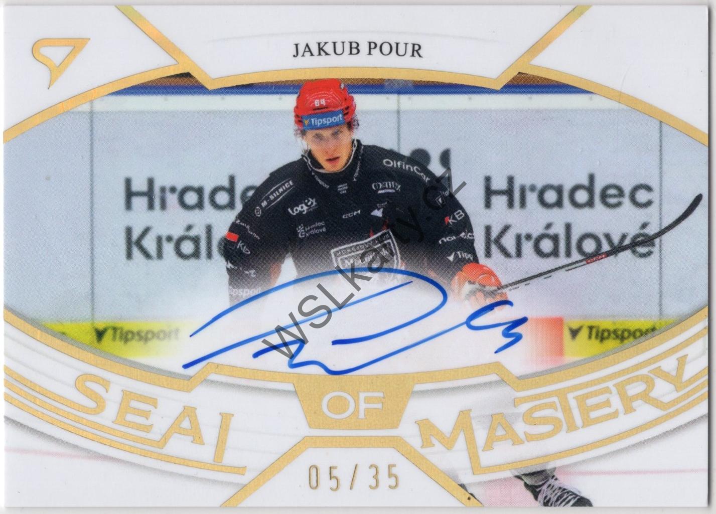 Jakub POUR - SportZoo 25-26 SEAL OF MASTERY GOLD AUTO #SMS-JP (MHK)
