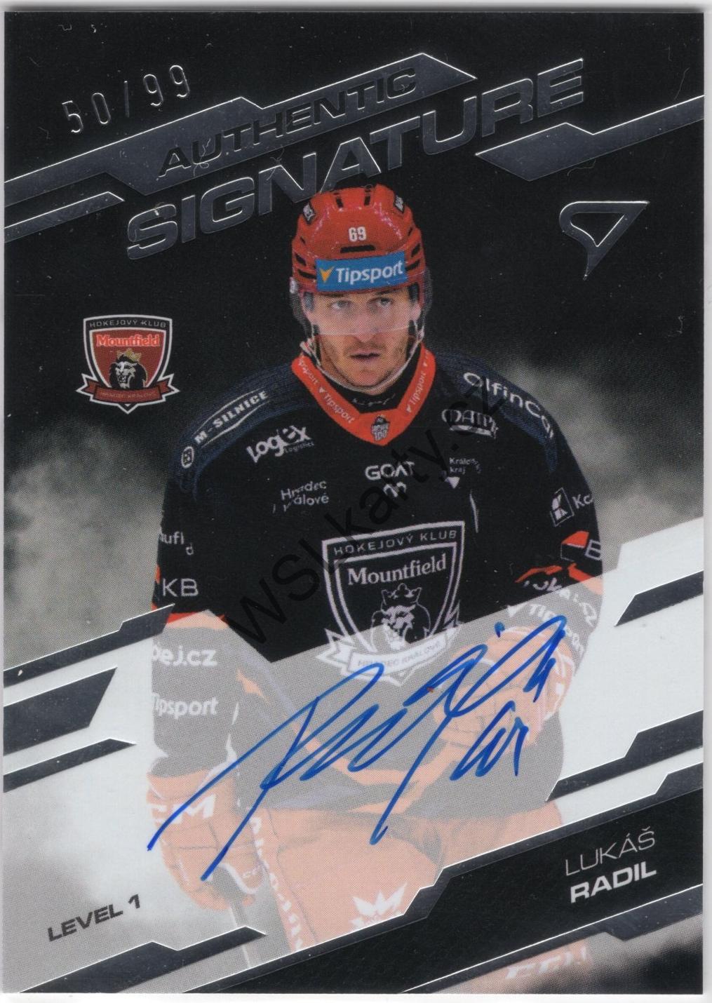 Lukáš RADIL - SportZoo 25-26 AUTHENTIC SIGNATURE #SL1-LR (MHK)
