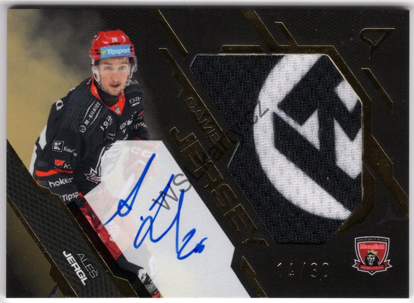 Aleš JERGL - SportZoo 25-26 GAME JERSEY GOLD AUTO #GJS-AJ (MHK)