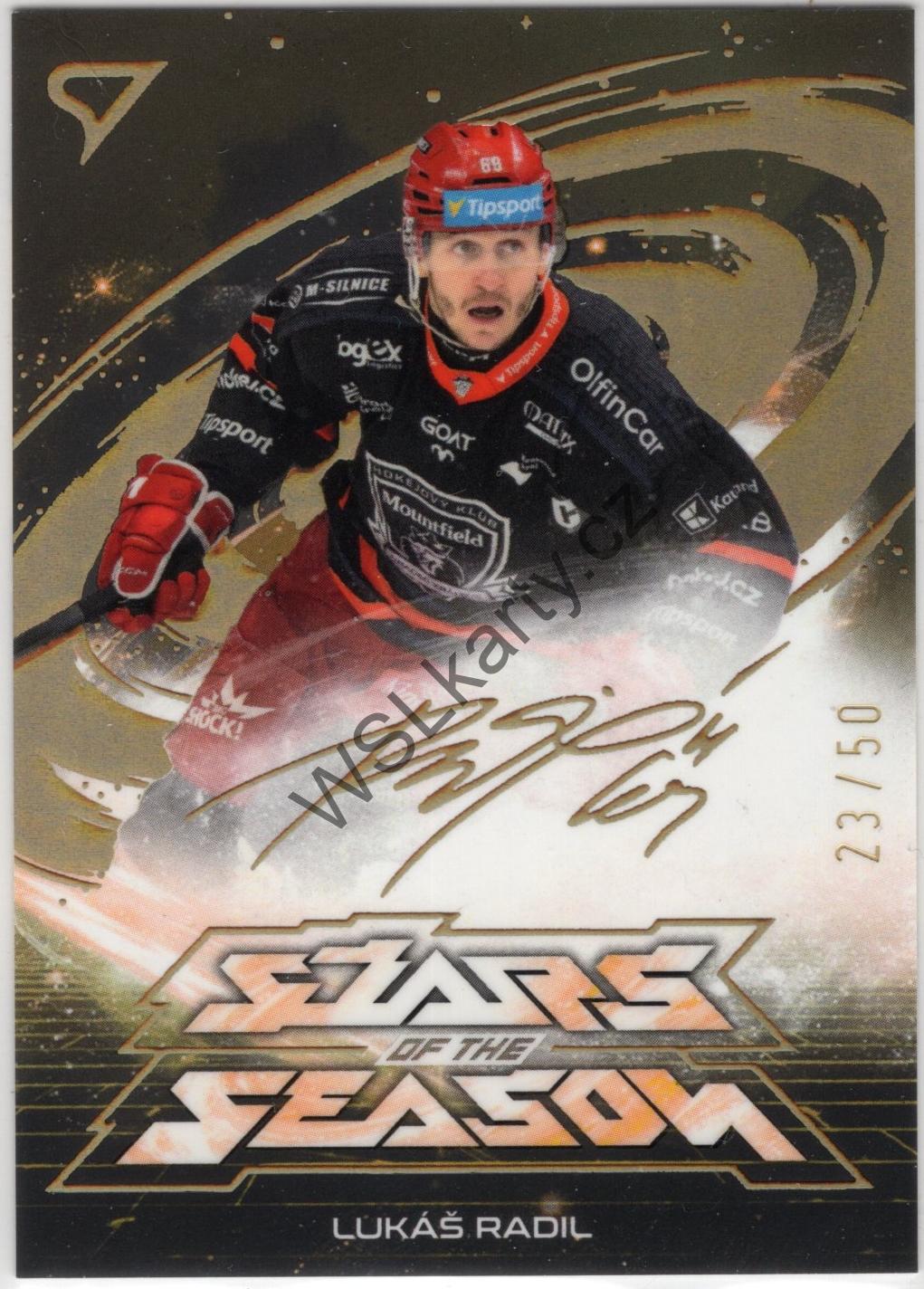 Lukáš RADIL - SportZoo 25-26 STARS OF THE SEASON GOLDEN SCRIPT #SS-12 (MHK)