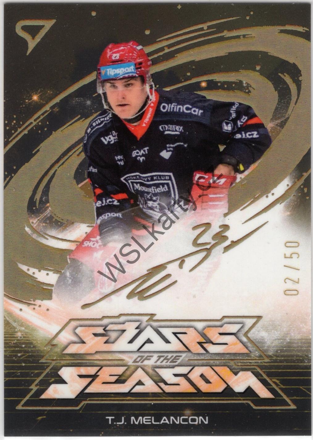 T. J. MELANCON - SportZoo 25-26 STARS OF THE SEASON GOLDEN SCRIPT #SS-11 (MHK)