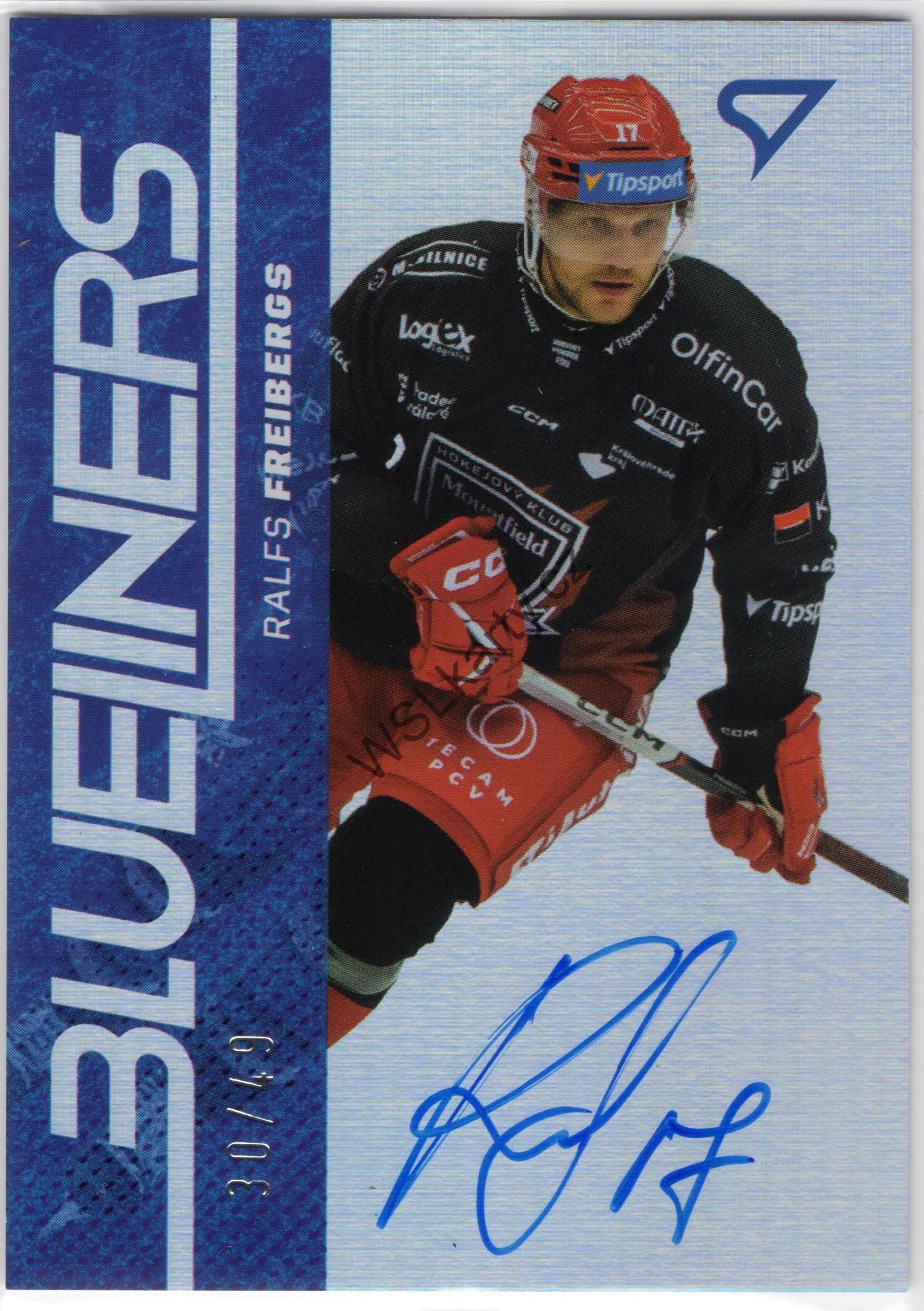 Ralfs FREIBERGS - SportZoo 24-25 BLUELINERS #BLS-RF AUTO (MHK)