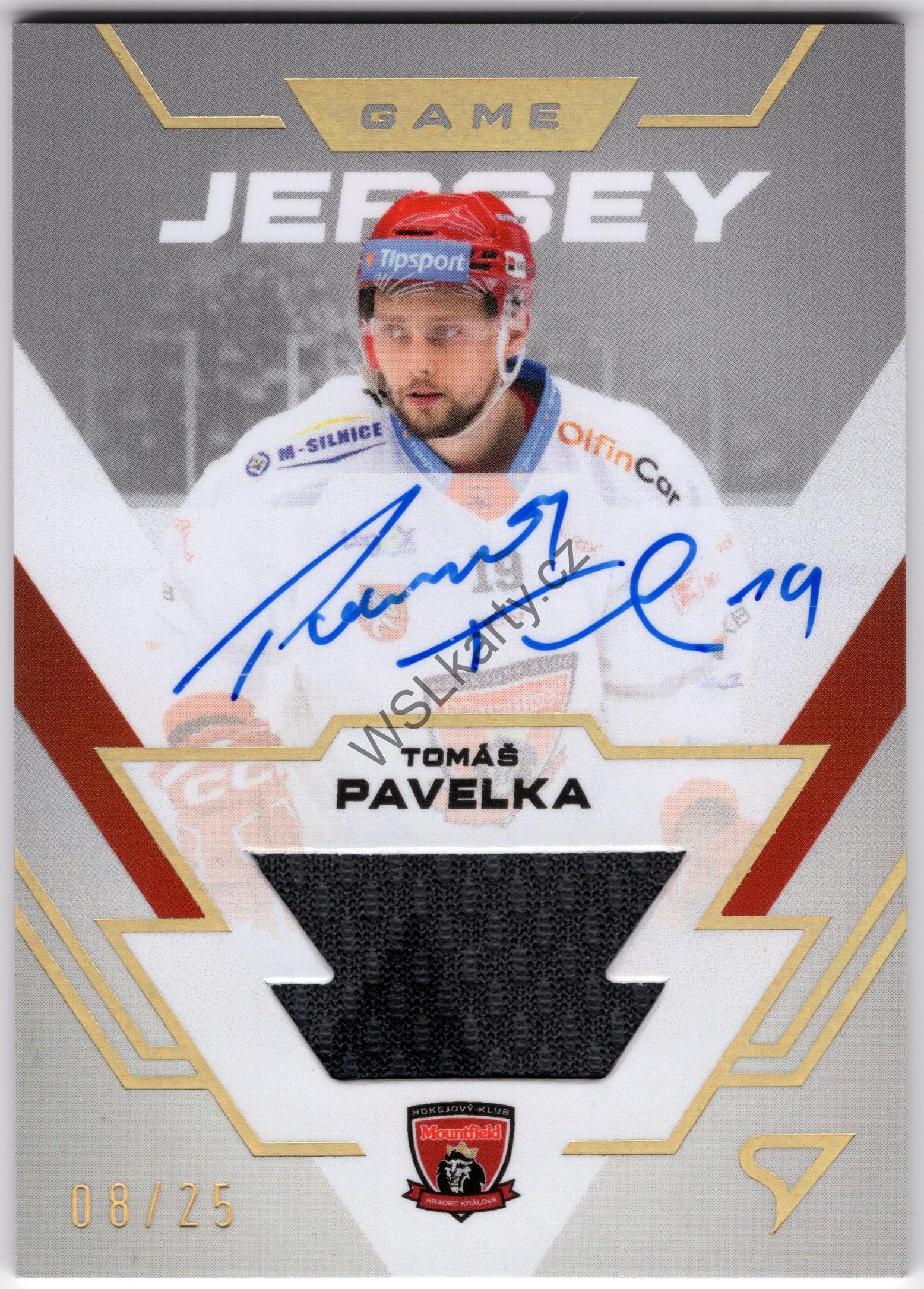 Tomáš PAVELKA - SportZoo 23-24 GAME JERSEY #GJS-TP AUTO (MHK)