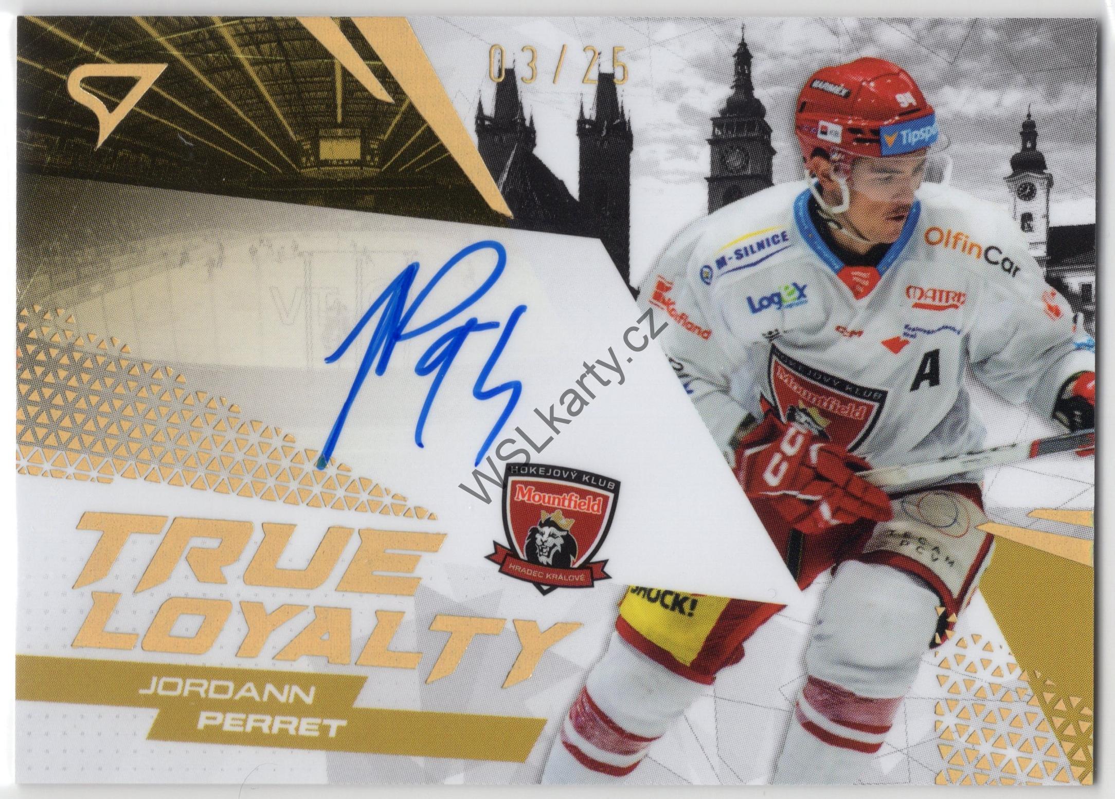 Jordann PERRET - SportZoo 24-25 TRUE LOYALTY #TLS-JP AUTO (MHK)
