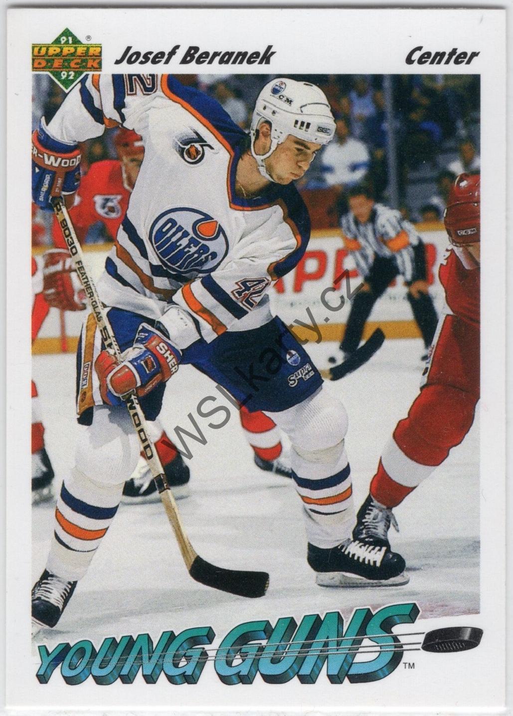 Josef BERÁNEK - Upper Deck 91-92 #595 (EDM)