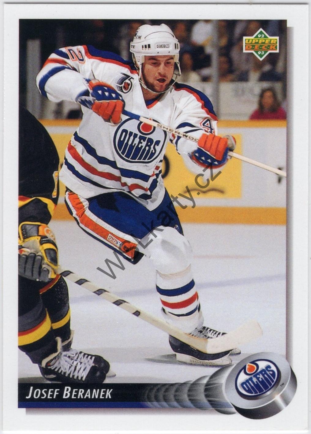 Josef BERÁNEK - Upper Deck 92-93 #196 (EDM)