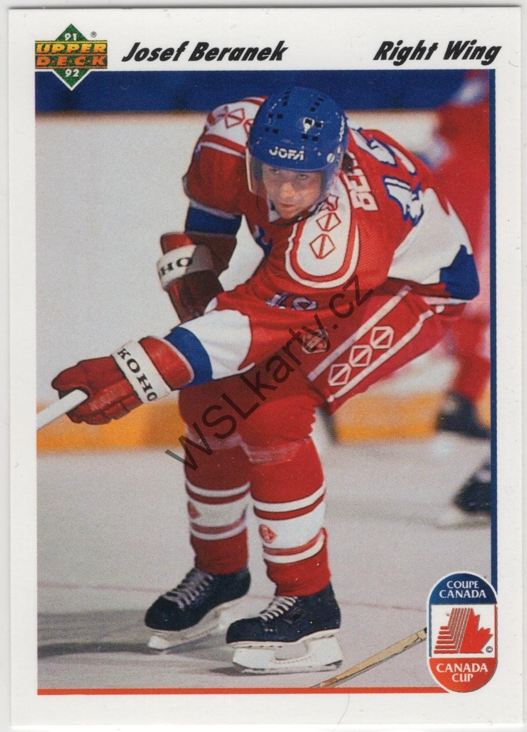 Josef BERÁNEK - Upper Deck 91-92 #17 (CZE)