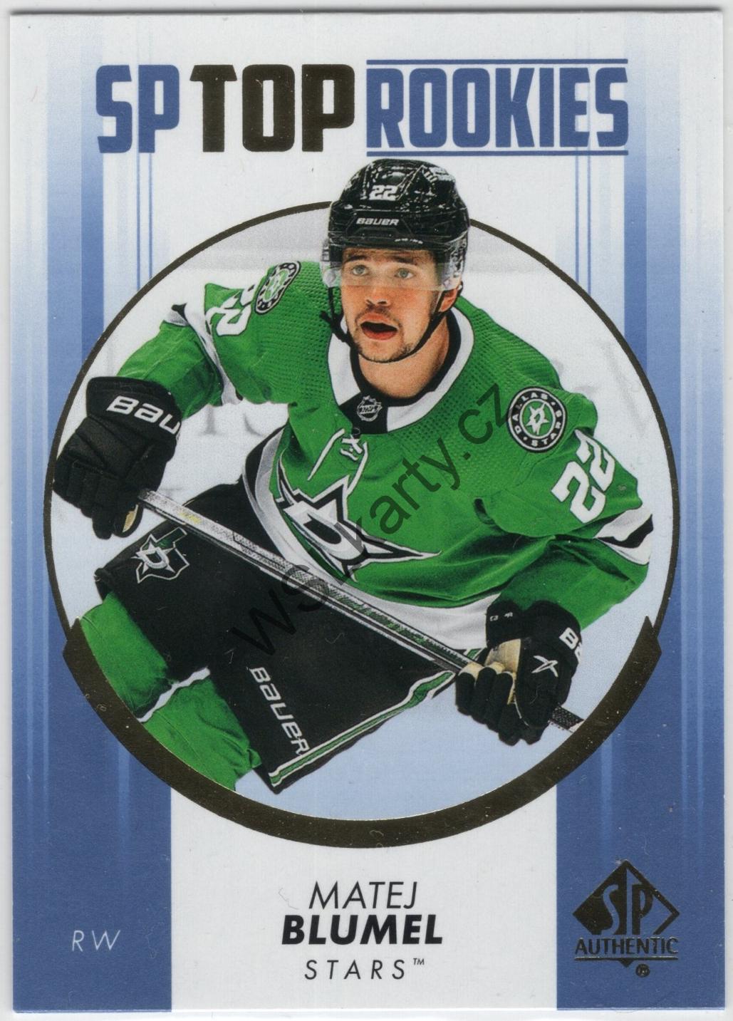 Matěj Blumel - SP Authentic 22-23 SP TOP ROOKIES #TR-33 BLUE (DAL)
