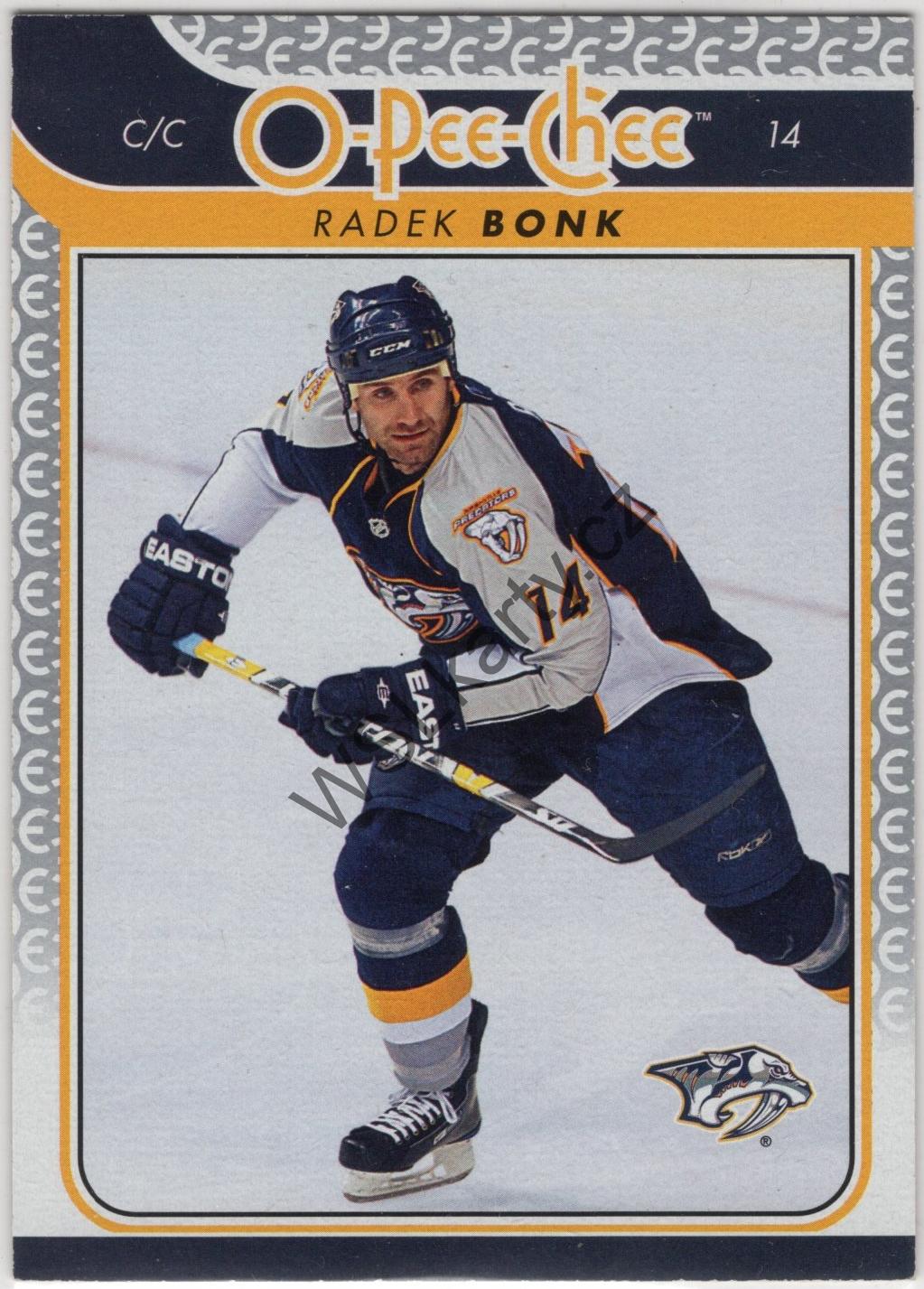 Radek BONK - O-Pee-Chee 09-10 #422 (NSH)